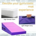 thumbnail image 4 of FDW Pink Gymnastics Folding Incline Mat, Non-Slip Yoga，Tumbling Cheese Wedge for Home, Indoor/Outdoor, 4 of 6