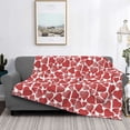 thumbnail image 5 of KLL Hearts Print Fleece Throw Blanket, Horizontal Fleece Bedding Cute Soft Blankets Comfy Fleece Flannel Plush Home Decor for Couch & Bed -, 5 of 9