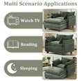 thumbnail image 4 of Gexpusm 40'' Wide Modern Accent Chair & Single Sofa Lounge for Living Room, Chenille Oversized Armchair with Ottoman,Green, 4 of 7
