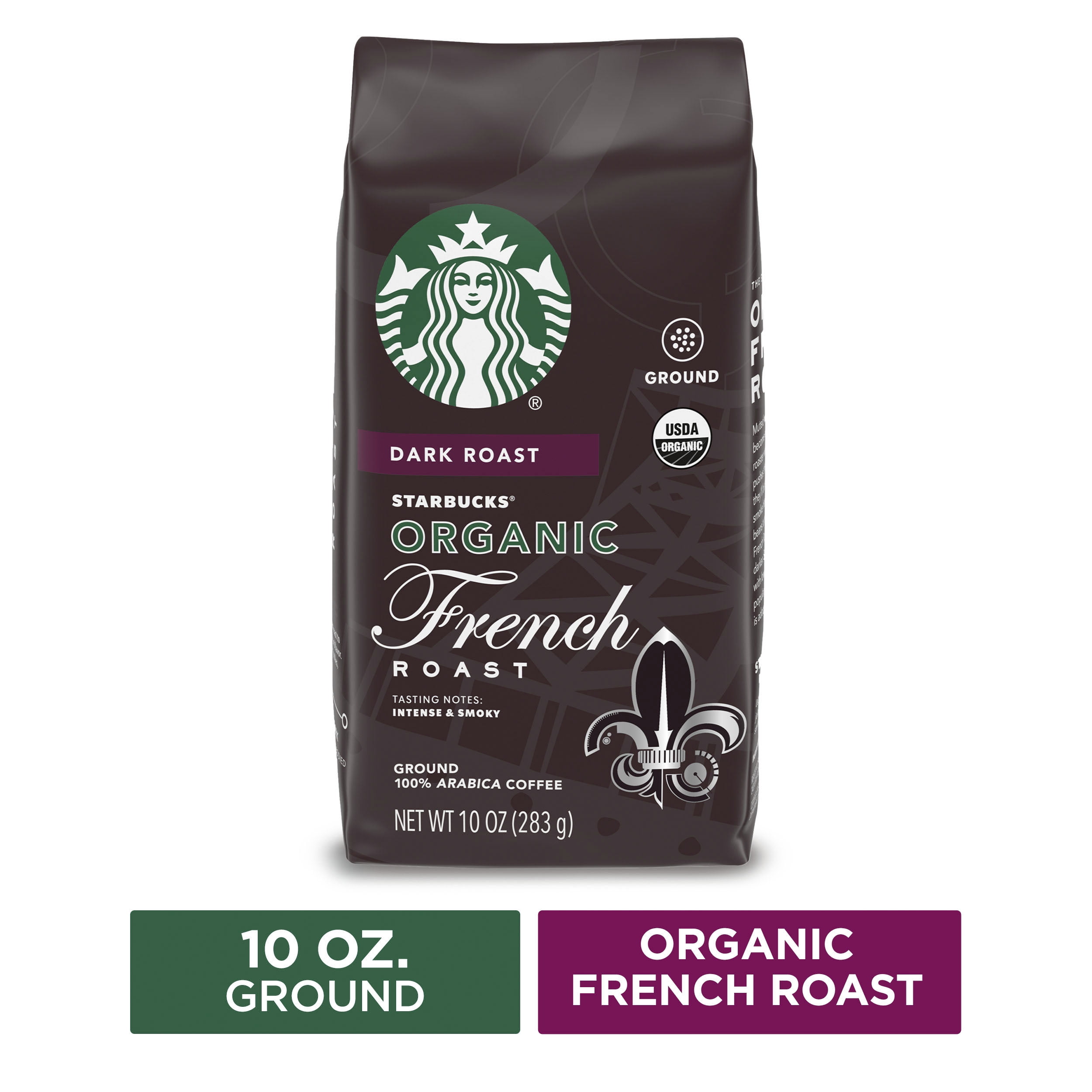 Starbucks Dark Roast Ground Coffee — Organic French Roast