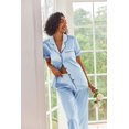 thumbnail image 3 of Avidlove Womens Satin Pajama Sets Silky Sleepwear Short Sleeve Button Down Shirts and Long Pant Loungewear 2 Piece Pjs Set, 3 of 8