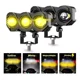 thumbnail image 1 of Par Faros De Lupa Led Focos Luz Tres Color De Moto Auto 240w, 1 of 7