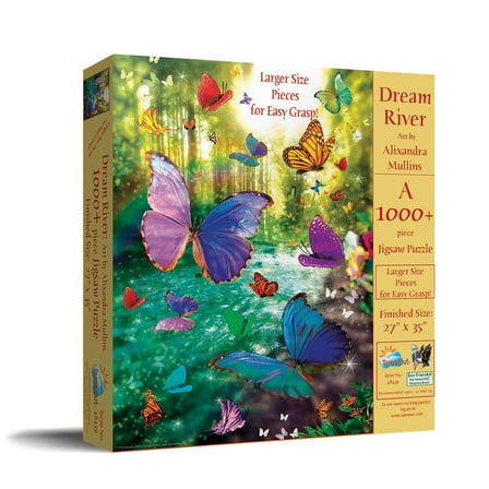 SUNSOUT INC - Dream River - 1000 pc Large Pieces Jigsaw Puzzle by Artist: Alixandra Mullins - Finished Size 27" x 35" - MPN# 48439