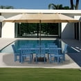 thumbnail image 2 of Greforg 15FT Triple Outdoor Patio Umbrella with Base Included & Vented Canopy, Waterproof & UV Protection, Ideal for Garden, Deck, Poolside, and Restaurant Beige, 2 of 7
