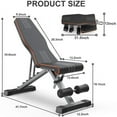thumbnail image 7 of Yoleo Commercial Weight Bench, Adjustable/Foldable Strength Training Bench, Utility Incline/Decline Bench for Full Body Workout - Fast Folding, 7 of 7