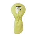thumbnail image 3 of Cubierta de la cabeza del palo de golf Macarena de cuero para Deportes de golf F amarilla, 3 of 8