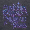 thumbnail image 3 of CafePress - UNICORN KISSES And MERMAID WISHES Long Sleeve T Sh - Womens Hooded Shirt, 3 of 3