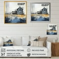 thumbnail image 5 of Designart "Mystical Barn In Beige And Blue" Barn Picture Framed Canvas Wall Art, 5 of 5