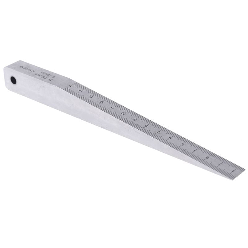 Useful Welding Wedge Feeler Gauge 1-15mm 0.5-10mm 0.4-6mm Taper Gauge Gage Tool