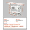thumbnail image 6 of KFFKFF Portable Art Cart and Organizing Desk, Compatible with Cricut Machines, Collapsible Cricut Desk with Foldable Panels, Artistic Mobile Storage Manager with 14 Vinyl Roll Holders, 6 of 9