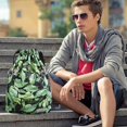 thumbnail image 4 of style 3 Mochila con cordón, bolso escolar ligero a la moda, deportes, Fitness, viajes, deportes al aire libre, paquete de bolsillo, 4 of 5