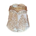 thumbnail image 2 of Glass Lampshade Carved Lamp Shade Hanging Light Fixture Amber Glass Material for Dining Room Kitchen Hotel, 2 of 9
