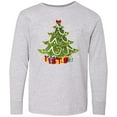 thumbnail image 3 of Inktastic Christmas Tree Long Sleeve Youth T-Shirt, 3 of 5