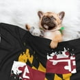 thumbnail image 2 of Dog Blanket Maryland Flag Heart Soft Dog Blankets for Small Medium Dogs Pet Cat Puppy Blanket Mat Cover, 2 of 7