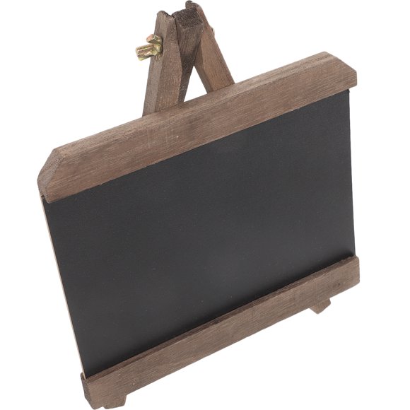 OUNONA 1Set Vintage Chalkboard Sign Wooden Tabletop Decor For Birthday Wedding Home Decoration