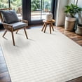 thumbnail image 6 of CAMILSON Ultra Soft High Pile Fluffy Non-Slip Indoor Area Rugs White 5x7, 6 of 9