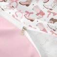 thumbnail image 4 of meiyoeat Pink Ribbon Bows Bedding For Girls,Fashion Western Cowgirl Boots Duvet Cover Full For Kids,Pink Reversible,3-Piece(No Comforter), 4 of 6