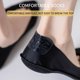 thumbnail image 3 of Xiao Hua 6 pares de calcetines invisibles de corte bajo, calcetines invisibles de seda helada para mujer, algodón puro, antideslizantes, morados, 3 of 5