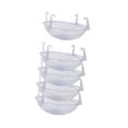 thumbnail image 4 of 5 platillos transparentes para plantas con gancho, soporte esférico para plantas, cesta colgante, bandejas de goteo, 4 of 9