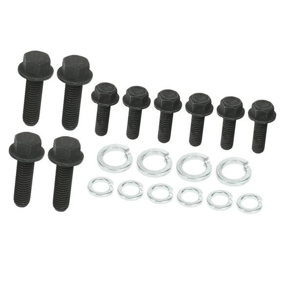 Unique Bargains Engine Transmission Bell Housing Bolts Kit for Chevrolet Chevelle 1968-1972 Metal Black 1 Set