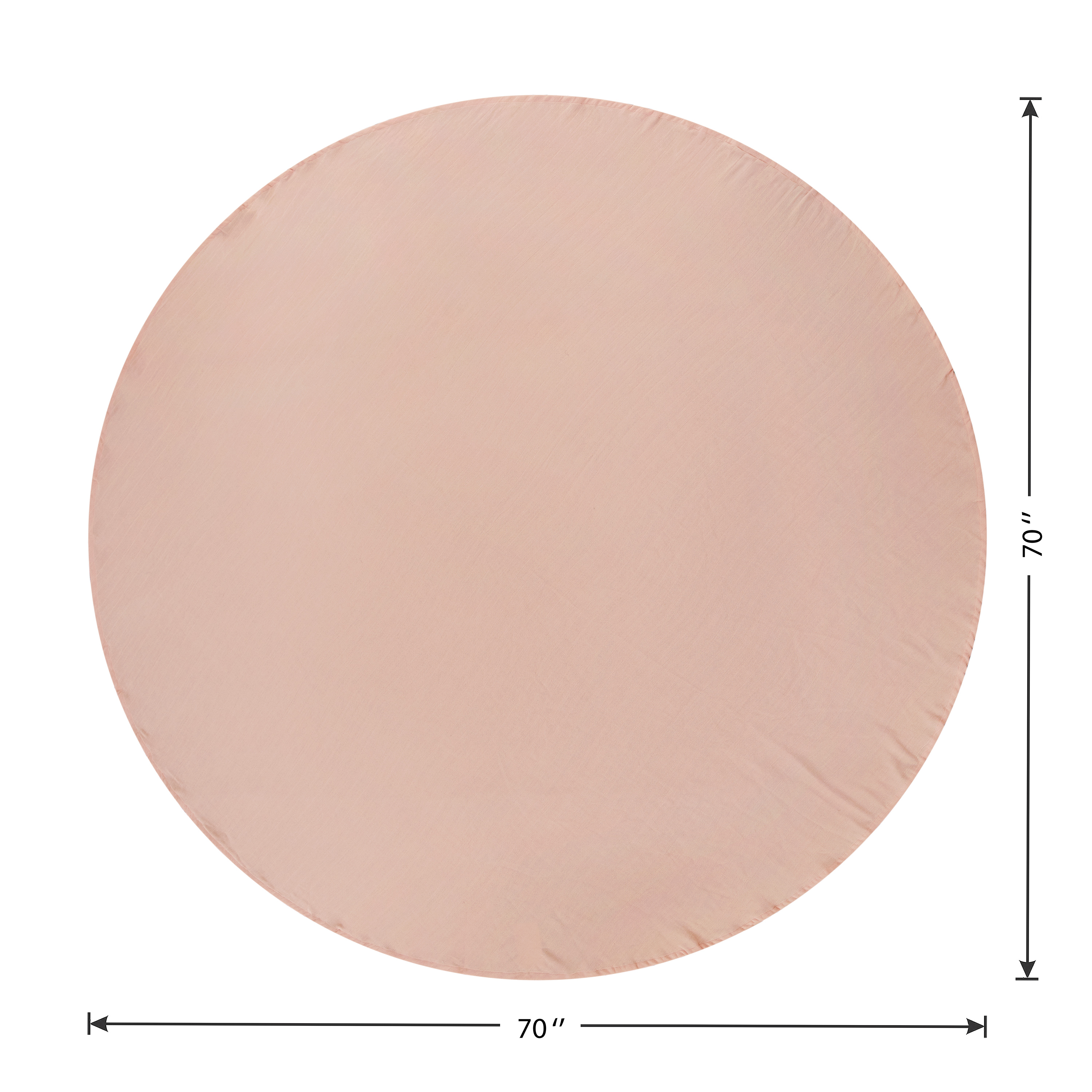 Easter Gauze 70" Round Tablecloth - 100% Cotton, Pink