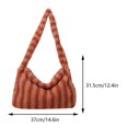 thumbnail image 2 of Bolso de hombro mujer invierno mullido bolso de felpa bolso cruzado naranja, 2 of 9