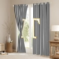 thumbnail image 3 of Erosebridal Glitter Print Letter T Black Out Curtains, Cartoon Monogrammed Curtains Pack of 2 (42x63 Each), 3 of 6