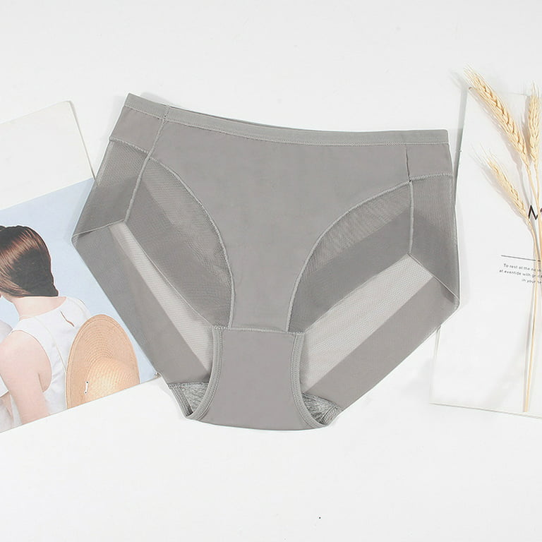 CLZOUD Women's Lingerie Sleep Panties Grey Nylon Spandex Ladies