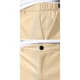 thumbnail image 4 of Zimjoy Men's Golf Shorts with Pocket 7" Elastic Waist Quick Dry Water Resistant Chino Shorts for Casual Office Dress Work, Khaki S, 4 of 5
