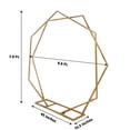 thumbnail image 3 of Efavormart 8ft Dual Geometric Shaped Gold Metal Hexagon & Heptagon Backdrop Stand, Metal Wedding Arch, 3 of 10