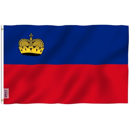 Anley 3x5 feet Liechtenstein Flag - Principality of Liechtenstein Flags