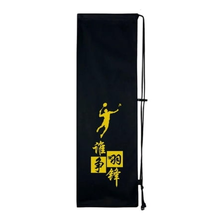 Osdhezcn Compacts Drawstring Closure Badminton Bag Expandable Opening Spring Buckles Secure Sport Accessory