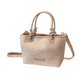 thumbnail image 2 of Bolso de playa de paja, bolso de mano para mujer, regalo de gran capacidad, cartera tejida, moda, hombro Beige, 2 of 9
