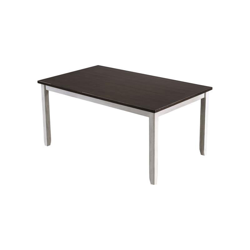 Furniture of America Aplee Solid Wood 7-Piece Dining Table Set in White