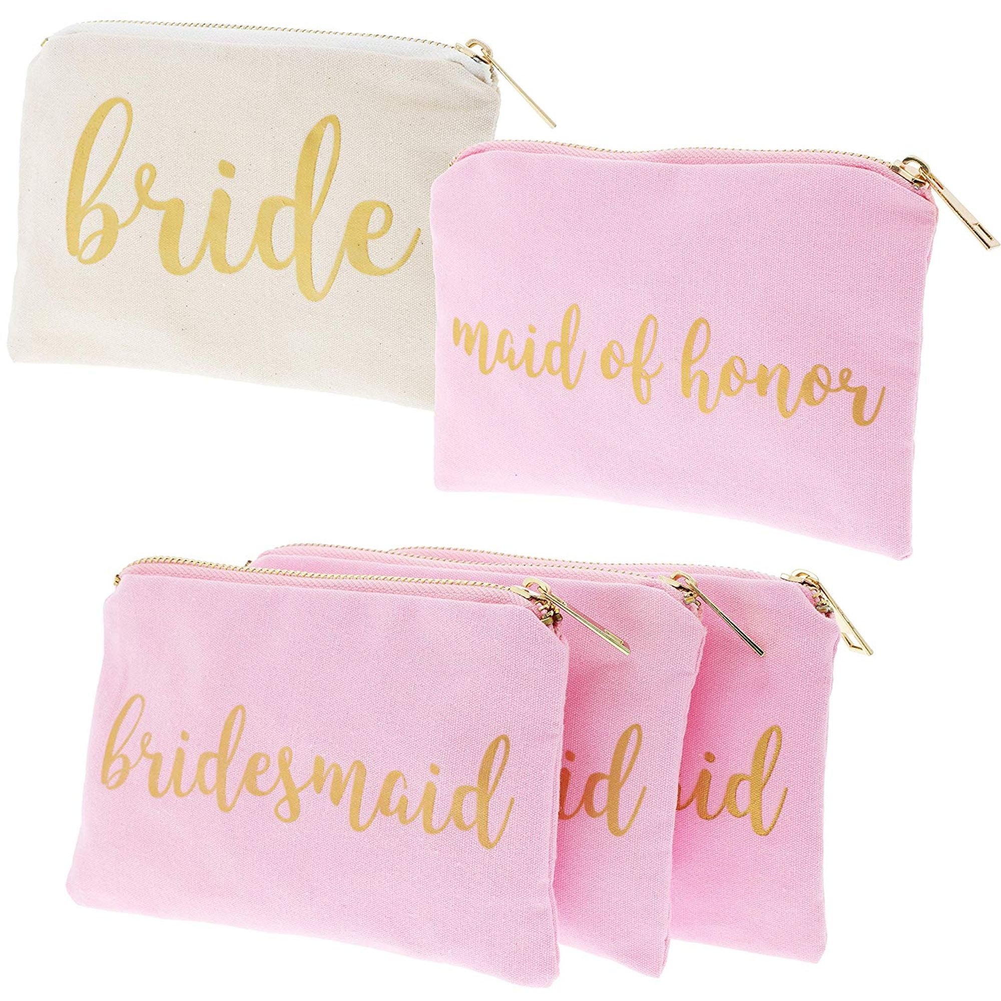 Set Of 5 Bridesmaid Makeup Bags Maid - Bridesmaid Makeup Bags Set Of 5 Bridesmaid Makeup Bags Maid - Bridesmaid Makeup Bags