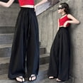 thumbnail image 4 of Generic Girls Sweatpants Baggy Barrel Pants Teen Wide Leg Open Bottom Casual Drawstring Soft Sweat Pant Straight Leg Joggers Pockets, 4 of 8