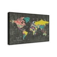 thumbnail image 2 of Creative Products Colorful Map 36x24 Canvas Wall Art, 2 of 5