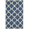 thumbnail image 2 of SAFAVIEH Cambridge Joss Geometric Circles Wool Area Rug, Navy Blue/Ivory, 6' x 9', 2 of 7