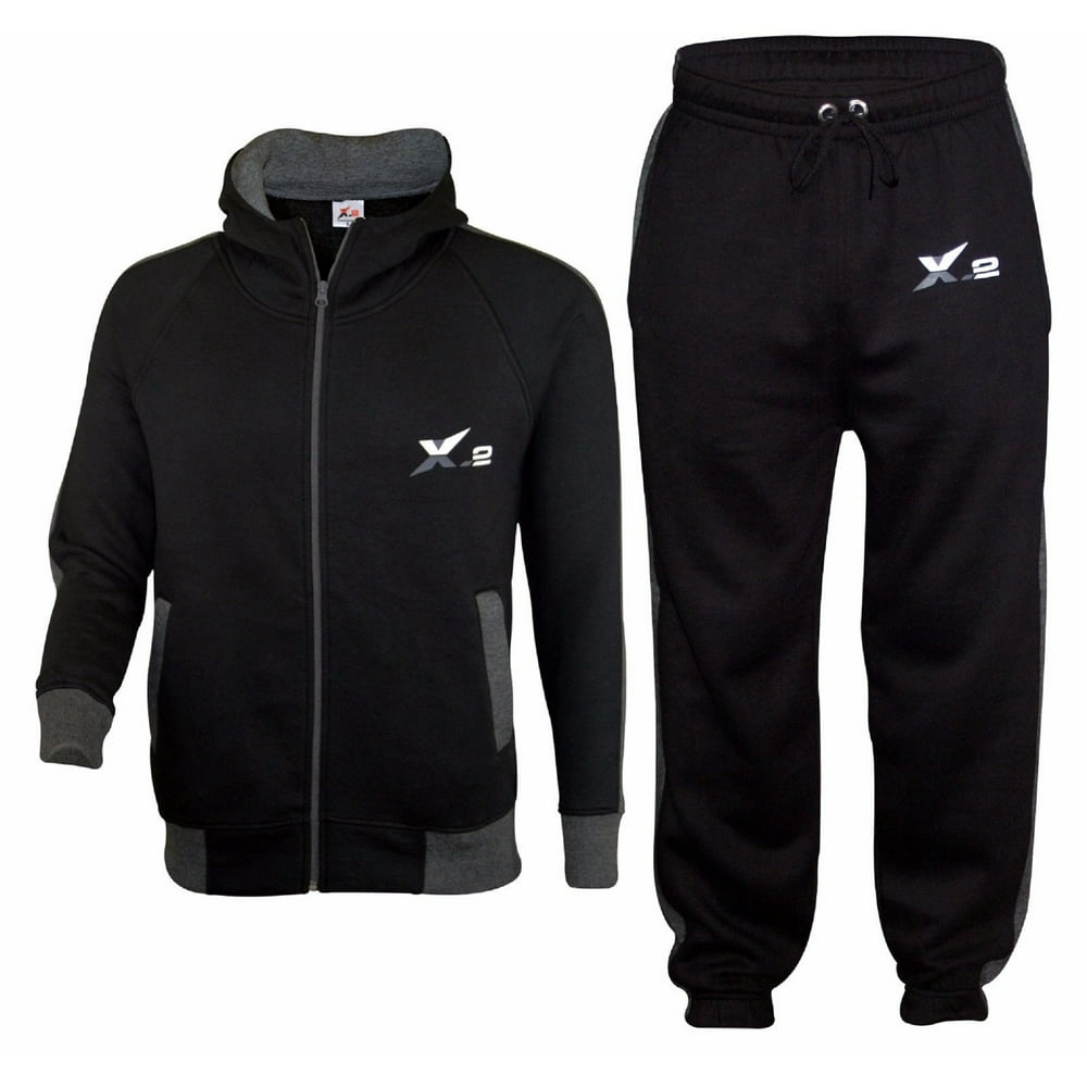 black tracksuit bottoms with zip pockets