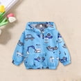 thumbnail image 2 of Coerni Kids Boys' Hooded Cartoon Car Jacket Windbreaker Outerwear Jackets Girls Sweatshirts Zipper Rainproof Tops Streetwear, 2 of 4