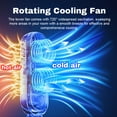 thumbnail image 2 of Tower Fan for Bedroom, Portable Rechargeable Desk Fan with 5, 2 of 5