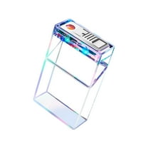 Elainilye Rechargeable Lighter, Transparent Windproof Portable Lighter, USB-C Charging Electric Lighter for Camping Travel, Pocket-Size