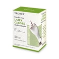 thumbnail image 1 of Latex Disposable Gloves, Powder-Free, Unisize, Exam Grade, 50-Pack, 1 of 1