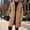 Khaki, variant on Trench Coat Women Men 2025 Classic Casual Single Long Sleeve Notch Lapel Knee Length Overcoat Outerwear