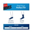 thumbnail image 5 of Hanes Moves Ultimate Boys' Seamless Stretch Mid Crew Socks, 6-Pairs Blue/Black M, 5 of 5