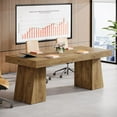 thumbnail image 2 of Modern Meeting Table for 4-6 People, Conference Table, Wooden Seminar Desk Office Furniture, 2 of 5
