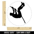thumbnail image 2 of Pole Vaulter Track and Field Solid Self-Inking Rubber Stamp Ink Stamper - Yellow Ink - Medium 1 Inch, 2 of 7