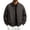 Dark Gray, variant on Mens Fall Jackets Zip Up Stand Up Collar Elastic Cuffs Trendy Casual Motorcycle Coats with Pocket Army Green XL