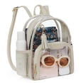 thumbnail image 1 of Mochila transparente de PVC aprobada por Missnine Stadium, color caqui, 1 of 6