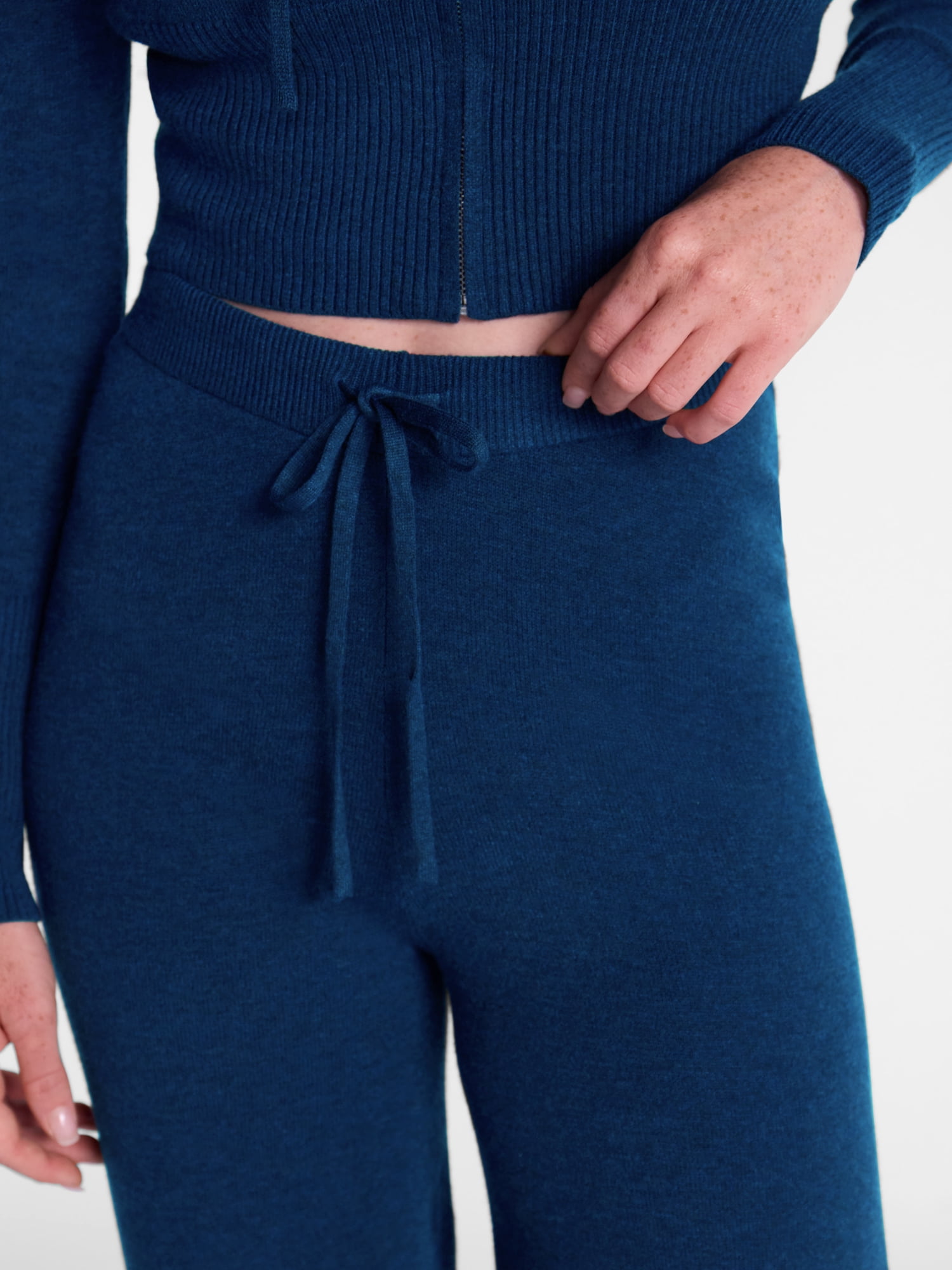 No Boundaries Pull On Sweater Knit Pants, 33'' Inseam, Women's XXS-XXL